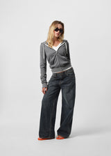 [B-DENIM] DARK BLUE WIDE 059