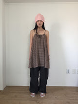 Ribbon Plaid Mini One Piece (2color)