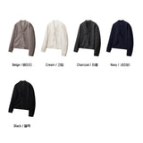 LMNレビスオーバーサイズフィットクロッピードカーディガン(5 colors)