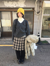 [MD Pick]ウールタッチブラッシュVネックニット (4 Colors)