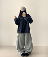 Momo Dangala Loose Fit Collar Sweatshirt