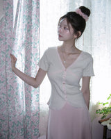 [Limited quantity] Vernis Lace Cardigan Tee