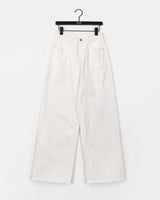 Dinty Back Pocket Wide Denim Pants