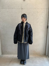 タックストライプバンディングロングスカート