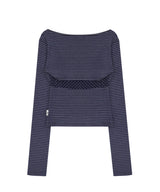 MIXED PATTERN CAMI & BOLERO SET NAVY