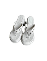 1203 Multiway Buckle Thigh-High Flip-flop Boots