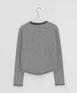 ムヤンドットボーダー長袖Tシャツ