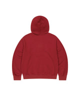 mah CUT OFF APPLIQUE ZIP-UP HOODIE_BURGUNDY