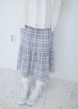 サンデーチェックロングスカート