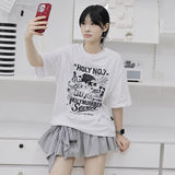 ヴィンテージコラージュオーバーフィット半袖Tシャツ_WHITE