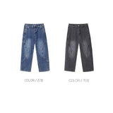 トリップカーブデニムパンツ (2 Colors)