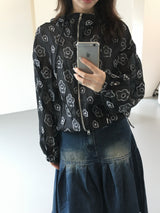 Airy Bloom Flower Zip-Up (3c)