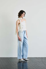 ELFIN SCARF TOP / BEIGE