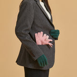 two hole touch finger touch gloves