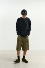Monkey Pockets Cargo Shorts (Washed Khaki)
