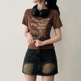Blur レタリング半袖Tシャツ