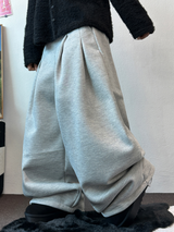 M,XL🤎2サイズ🤎 ダブルピンタックワイドロングバルーンパンツ ❤🤎🖤🩶4カラー