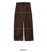 Luden ワイドピンタックウールスラックス