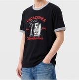 エッセンシャルスタンダード半袖リンガーTシャツ Travel Bear ブラック