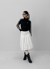 [MADE] Daruru Cotton Pleated Wrap Skirt
