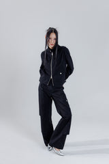 shoulder two tuck jacket_black