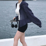[MADE] Hooded summer checkered shirt