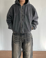 デニムフード付きジャンパー