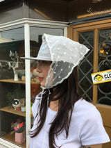 Dot lace bonnet (1color)