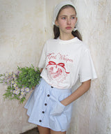 April Whisper Oversized Fit Short Sleeve T-shirt ( 2 colors )