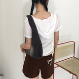 ロト ヴィンテージカット ウォッシュドデニム ショルダーバッグ