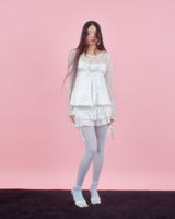 CORSAGE PUFF BLOUSE [IVORY]