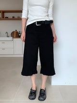 FRILL CAPRI PANTS (3C)