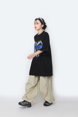 ハートレタリングオーバーサイズ半袖Tシャツ