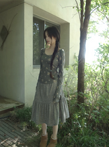 bold shirring skirt
