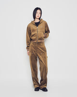 25FW WOMAN ベルベットストレートパンツ ブラウン