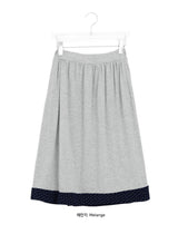 Bert Color Matching Banding Flower Midi Skirt
