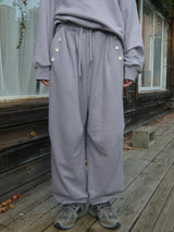 Crochet Sweat Pants (Mute Purple)