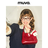 muva.エレガント コンパクト ハンドバッグ オータム ウィンター ミニトート 2WAYバッグ