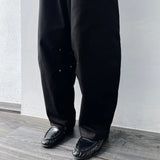 Structured Pleated Wide Pants