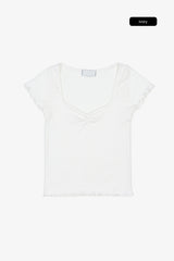 Fable slim ribbed tee
