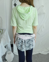 PICNIC HOOD 3/4 SLEEVE T-SHIRT