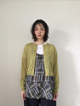 Soleil Plaid Camisole Blouse (2color)
