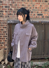 [unisex] Fleur High-Neck String Field Jacket