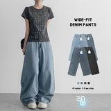[3 Length ✨S-3XL] Summer Cool 🧊 Denim Wide Pants (4 colors)