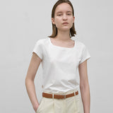 (Z-T-6808)ESSENTIAL SQUARE NECK TEE