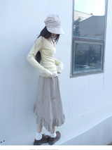 petal frill skirt
