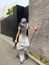 [ORIGINAL]バウンド ストライプ ワイド パンツ