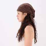 brown knit bandana
