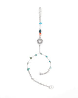  Chain Link Ring Bracelet - Heart _ BLUE