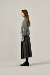 Cashmere turtle neck knit (Grey)